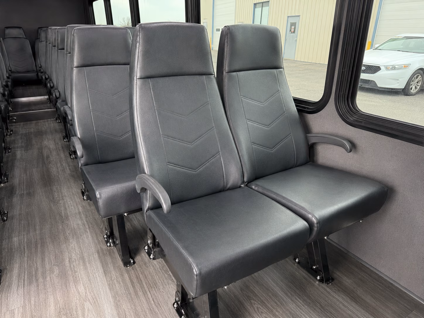 kennewick 18 passenger minibus inside