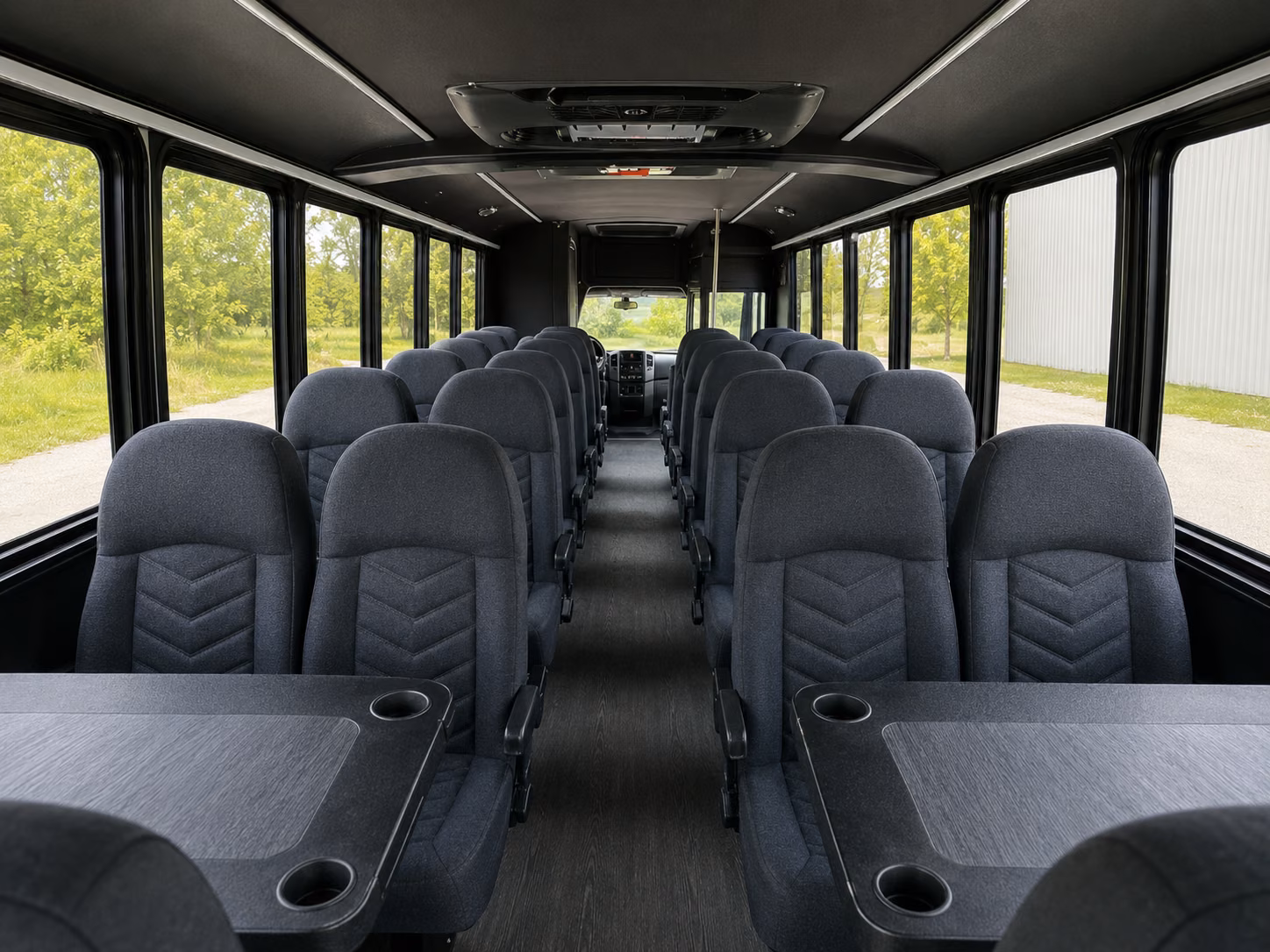 kennewick 20 passenger minibus inside