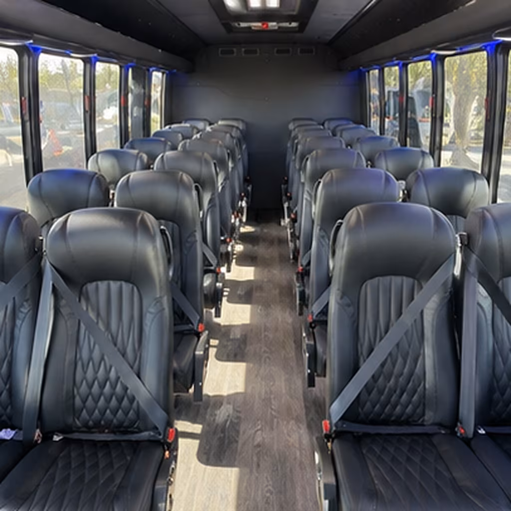 kennewick 25 passenger minibus inside