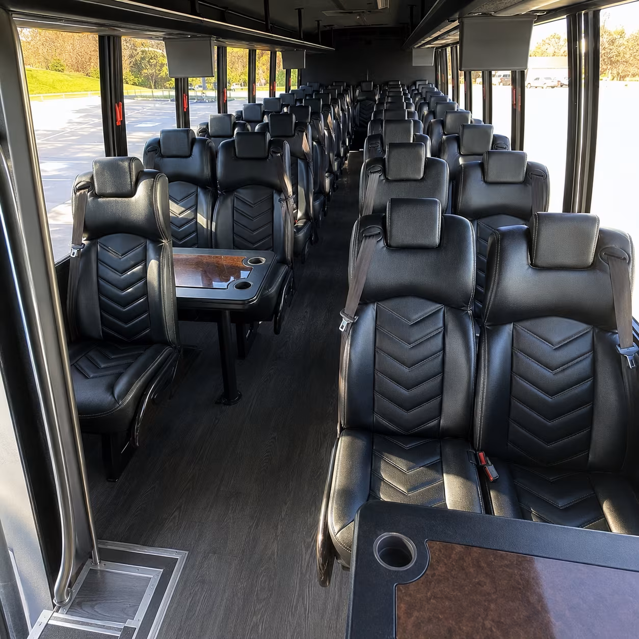kennewick 28 passenger minibus inside