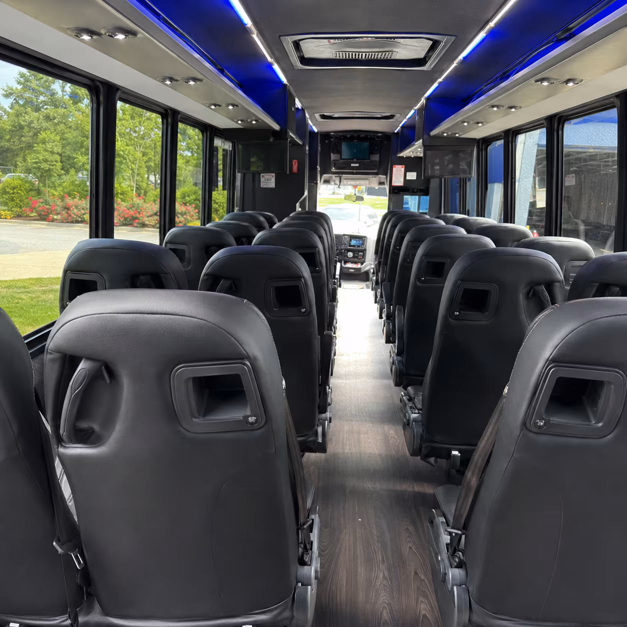 kennewick 28 passenger minibus interior