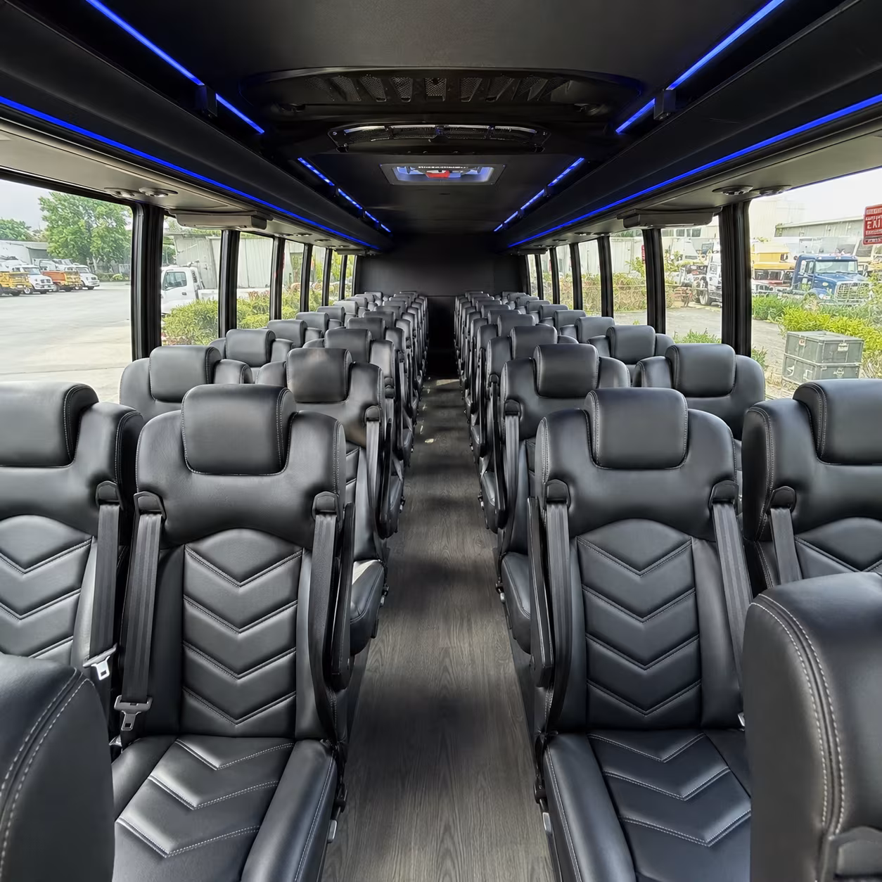 kennewick 35 passenger minibus inside