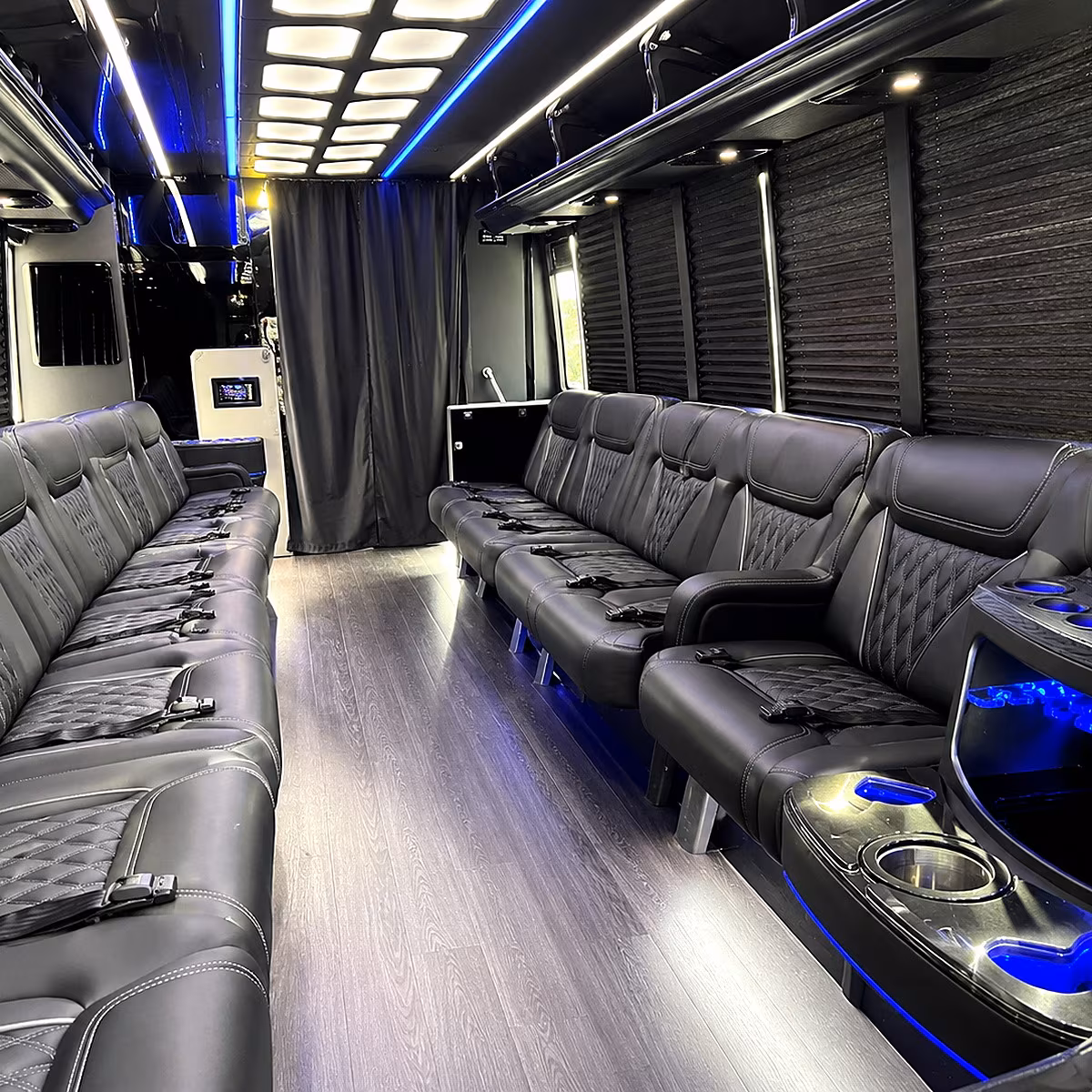 kennewick party bus rental interior